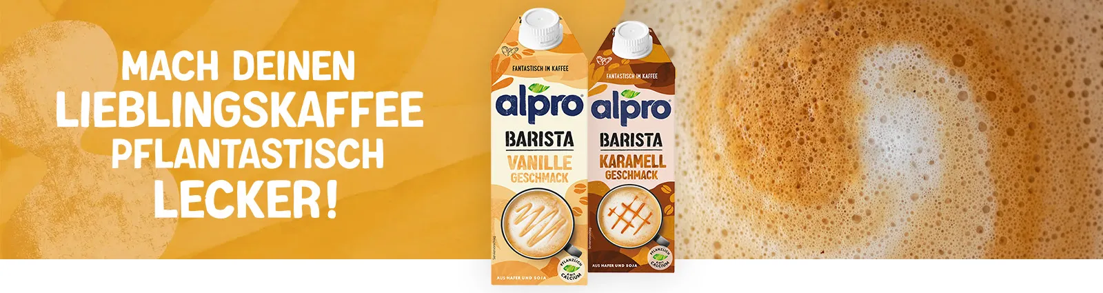 Alpro Header Barista Karamell Vanille
