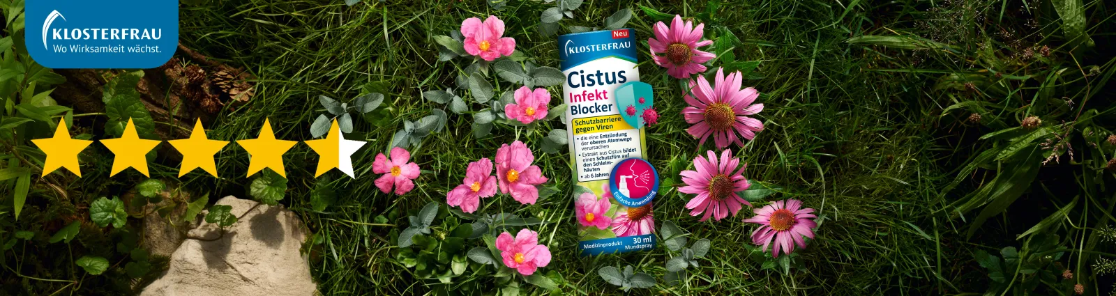 Testergebnis Klosterfrau Cistus Infekt Blocker